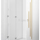 Sifonier Gold 3 usi, culoare alb / auriu, 123 x 192 x 48 cm - La Cucu