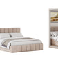 Dormitor Ina cu oglinda cappuccino/pin 150cm + saltea 160x200x20cm