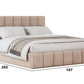 Dormitor Ina cu oglinda cappuccino/pin 150cm + saltea 160x200x20cm