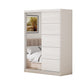 Dormitor Ina cu oglinda cappuccino/pin 150cm + saltea 160x200x20cm