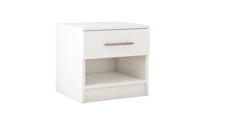 Dormitor Ina cu oglinda cappuccino/alb 150cm + saltea 160x200x20cm