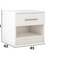 Dormitor Ina cu oglinda cappuccino/alb 150cm + saltea 160x200x20cm