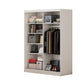 Dormitor Ina cu oglinda cappuccino/alb 150cm + saltea 160x200x20cm