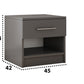 Dormitor Radu cu oglinda gri deschis/gri 180cm + saltea 160x200x20cm