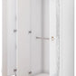 Dormitor Diana, culoare alb / argintiu, pat standard 160×200 cm, dulap 123 cm, comoda si 2 noptiere - La Cucu