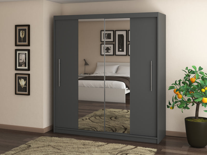 Dressing Radu cu oglinda, 180x200x61 cm-2