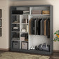 Dressing Radu fara oglinda, 180x200x61 cm, gri antracit