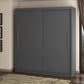 Dressing Radu fara oglinda, 180x200x61 cm, gri antracit