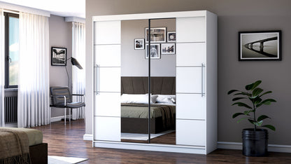 Dressing Radu cu oglinda, 180x200x61 cm