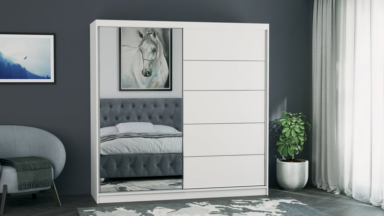 Dressing Ina, cu oglinda, 150x200x60 cm