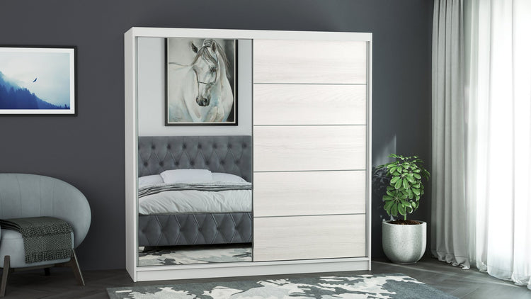Dressing Ina, cu oglinda, 150x200x60 cm