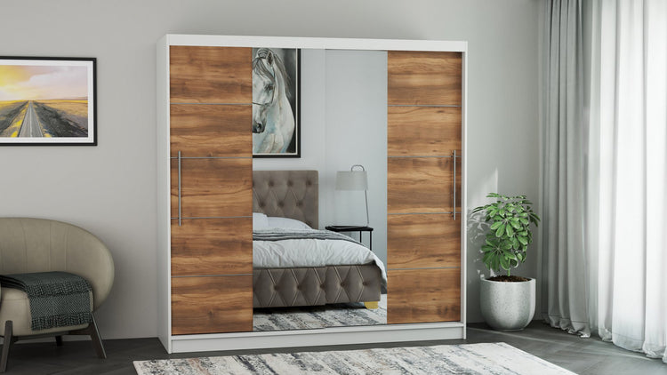 Dressing Sara, cu oglinda, 200x200x60 cm