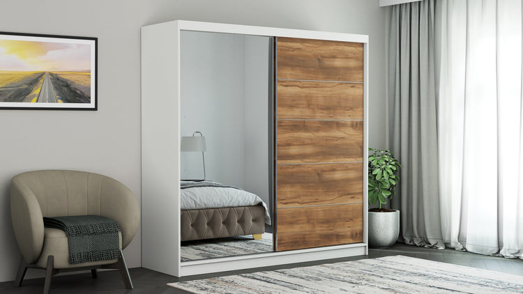 Dressing Ina, cu oglinda, 150x200x60 cm
