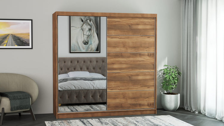 Dressing Ina, cu oglinda, 150x200x60 cm