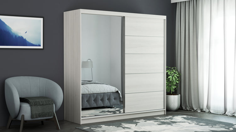Dressing Ina, cu oglinda, 150x200x60 cm