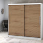 Dressing Rafi, 200x200x60 cm, alb/stejar
