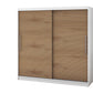 Dressing Rafi, 200x200x60 cm, alb/stejar