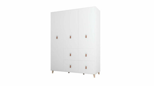 Dressing Andrei 3D, 150x201x55 cm, Alb