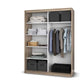 Dressing Vista, 07, alb, 150x200x61 cm, usi culisante