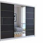 Dressing Iulia, alb/negru, 250 cm