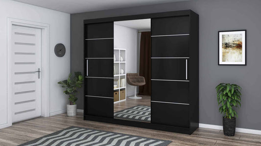 Dressing Iulia negru 250 cm