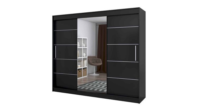 Dressing Iulia negru 250 cm