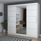 Dressing Iulian, alb cu oglinda 233 cm