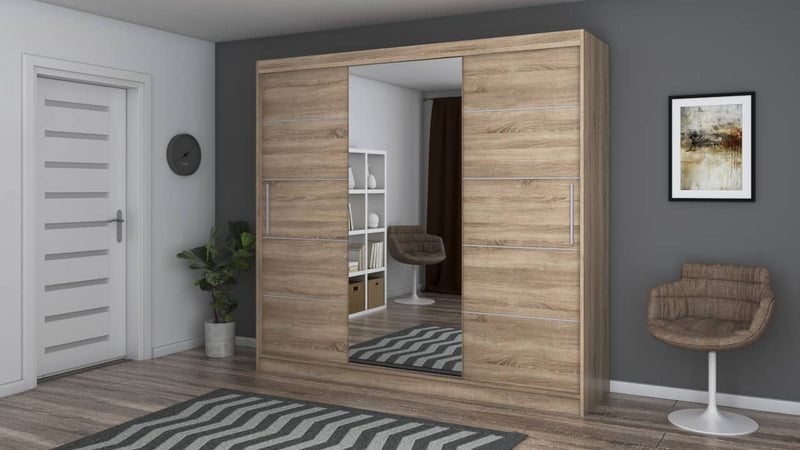 Dressing Iulian cu oglinda, 233x200x61 cm-2