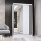 Dressing Neomi 07 alb, 120x200x61 cm, usi culisante