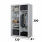 Dressing Nicu, alb, cu oglinda