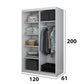 Dressing Nicu alb fara oglinda-120 cm