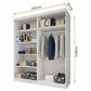 Dressing Ovidiu 31, 203x218x61 cm, culoare alb/negru