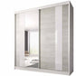 Dressing Ovidiu 32, 183x218x61 cm, culoare alb/gri
