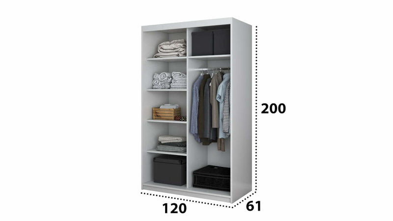 Dressing Teodor cu oglinda, 120x200 cm-7