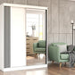 Dressing Vista, 07, alb, 150x200x61 cm, usi culisante