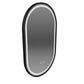 Oglinda LED Ovala 50x100cm VETRO Touch Sistem Dezaburire Dimabila, Rama Neagra