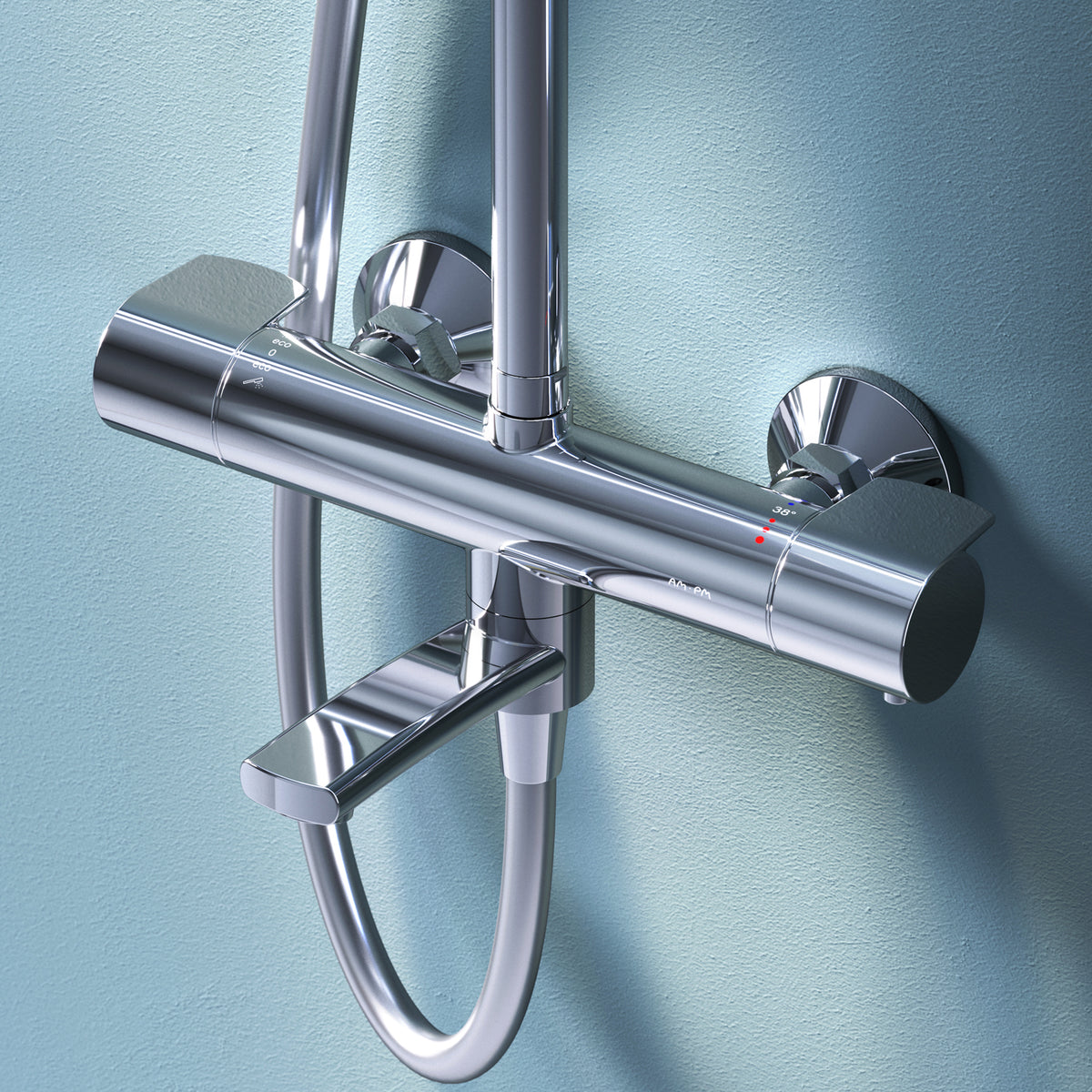 F0785A500 - Coloana dus baterie termostatata crom X-Joy AM&PM-3