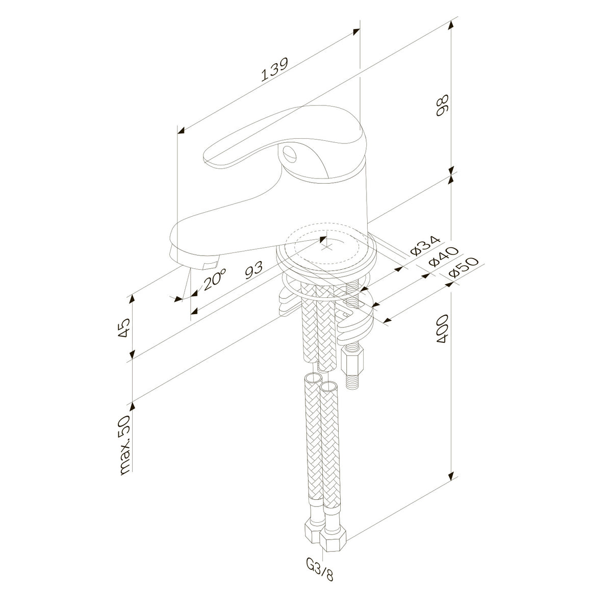 F4098301 - Set Bateri eLavoar + Baterie Cada Teava Scurta + Furtun si Para, Play Crome AM&PM-13