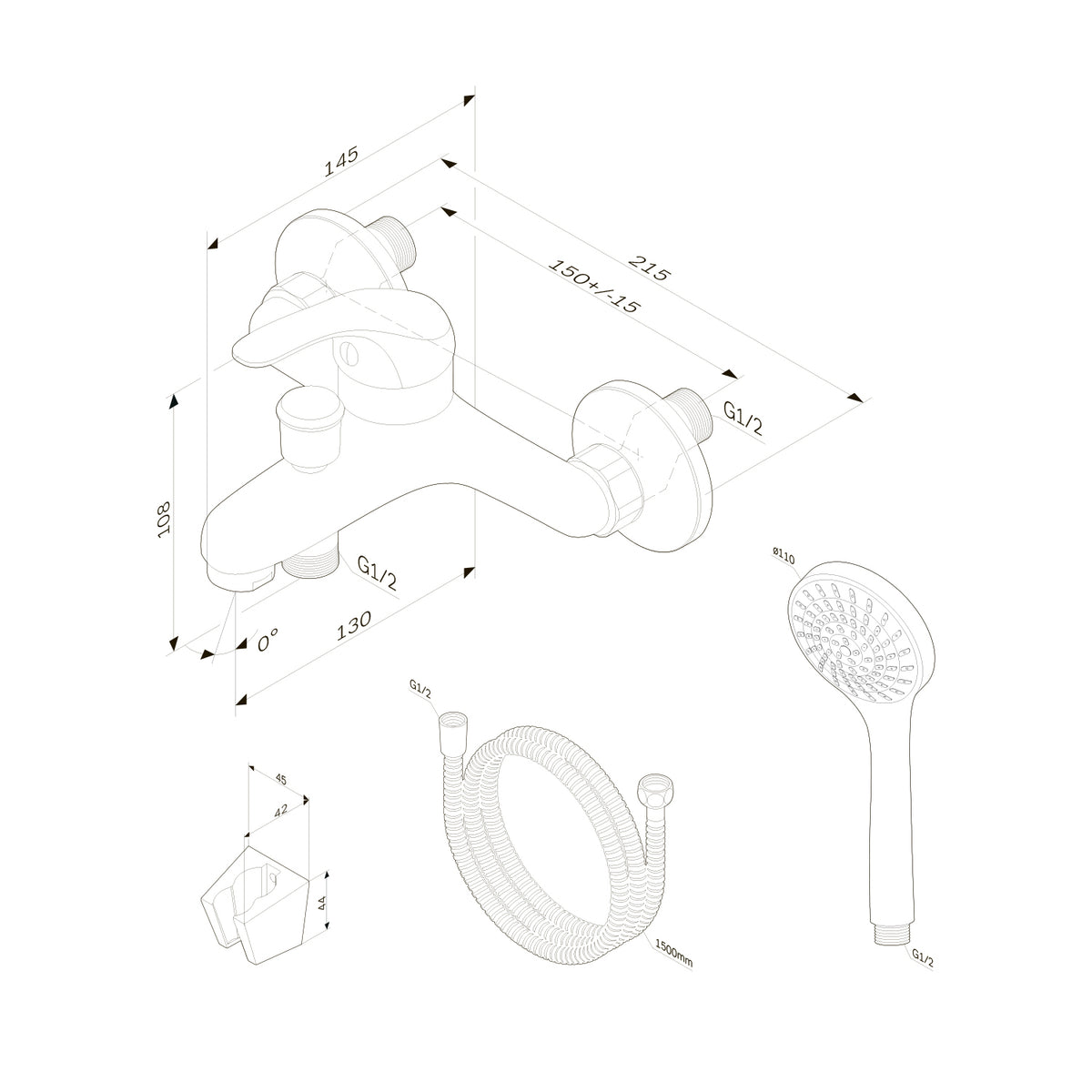 F4098301 - Set Bateri eLavoar + Baterie Cada Teava Scurta + Furtun si Para, Play Crome AM&PM-21