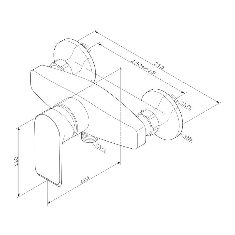 F9H20000 - Baterie Dus Crom Flash AM&PM-8
