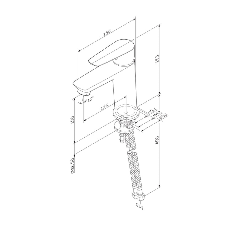 F9U02100 - Bateerie lavoar crom Drive AM&PM-5
