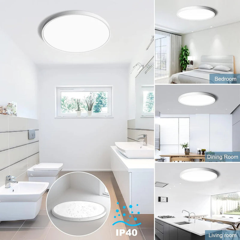 Plafoniera LED SOLIS 27cm 20W Lumina Rece, Alb-6