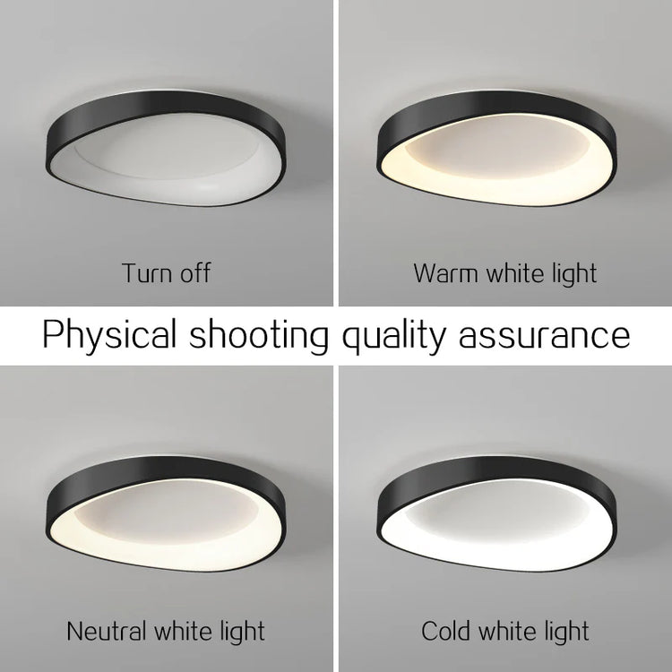 Plafoniera LED cu Telecomanda, PL103/520BK, 29W, Diametru 49cm, Lumina Calda/Rece/Neutra, Negru
