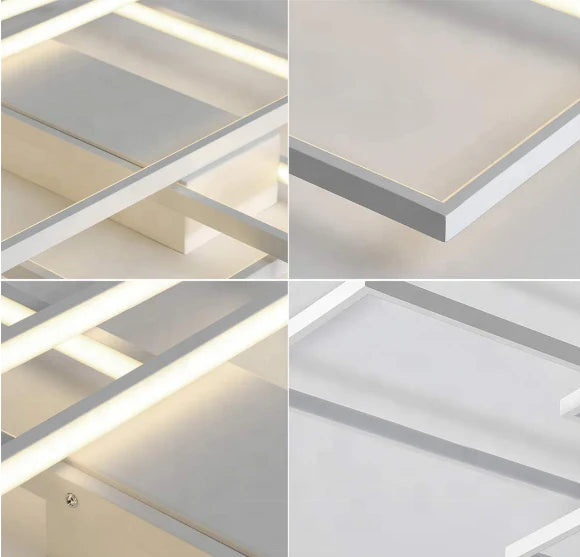 Lustra LED cu telecomanda LANDYN 78W, lumina Rece/Calda/Neutra, Dimabila, Alb-5