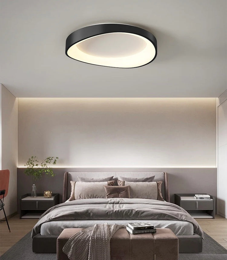 Plafoniera LED cu Telecomanda, PL103/520BK, 29W, Diametru 49cm, Lumina Calda/Rece/Neutra, Negru