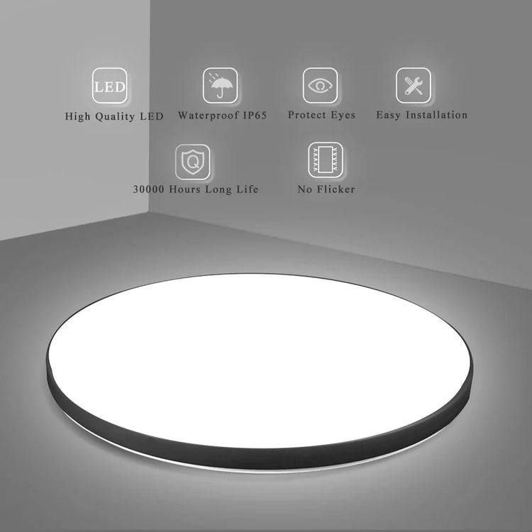 Plafoniera LED SOLIS 37cm 33W Lumina Rece Negru