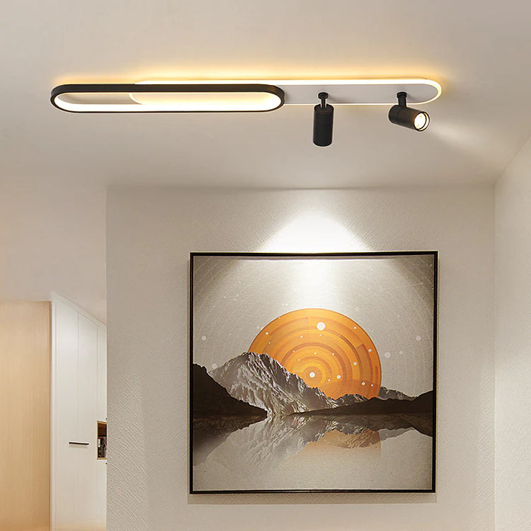 Lustra LED cu Proiector Reglabil FISSO Camilla 70W, lumina Rece/Calda/Neutra, Negru