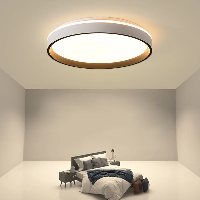 Plafoniera LED , 50W, Diametru 40cm, Lumina Calda/Rece/Neutra, Alb-4