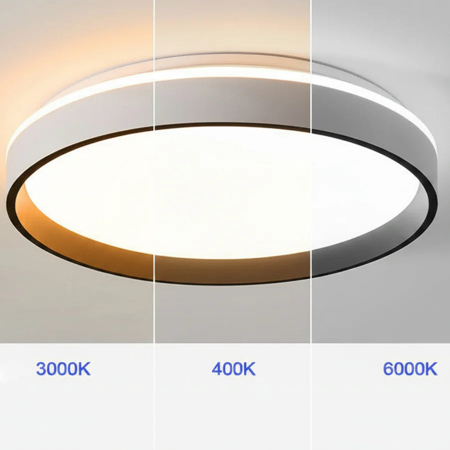 Plafoniera LED , 50W, Diametru 40cm, Lumina Calda/Rece/Neutra, Alb-2