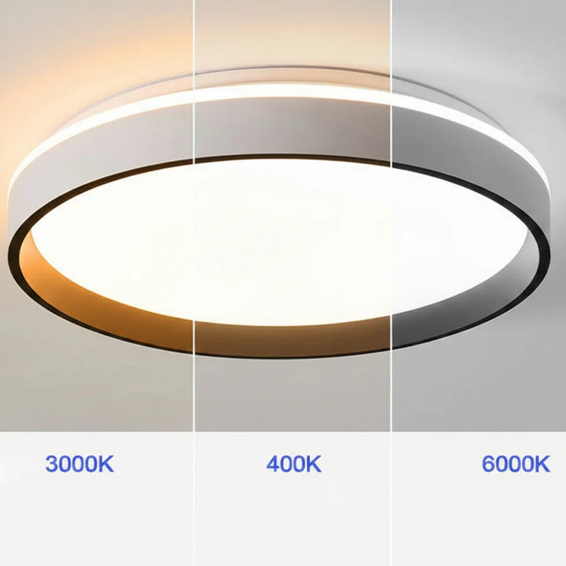 Plafoniera LED , 50W, Diametru 40cm, Lumina Calda/Rece/Neutra, Alb-2